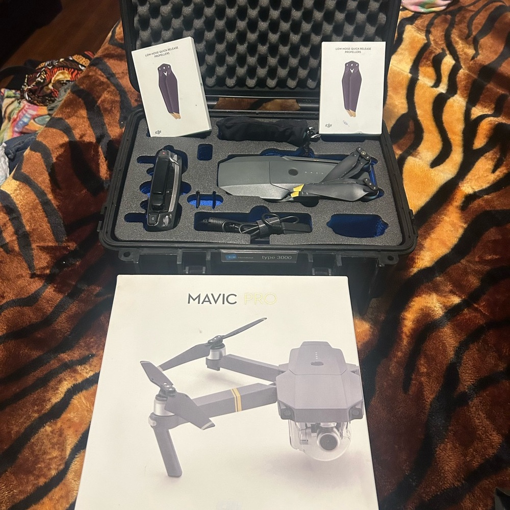 DJI Mavic Pro Drone with Case - Black and Gray